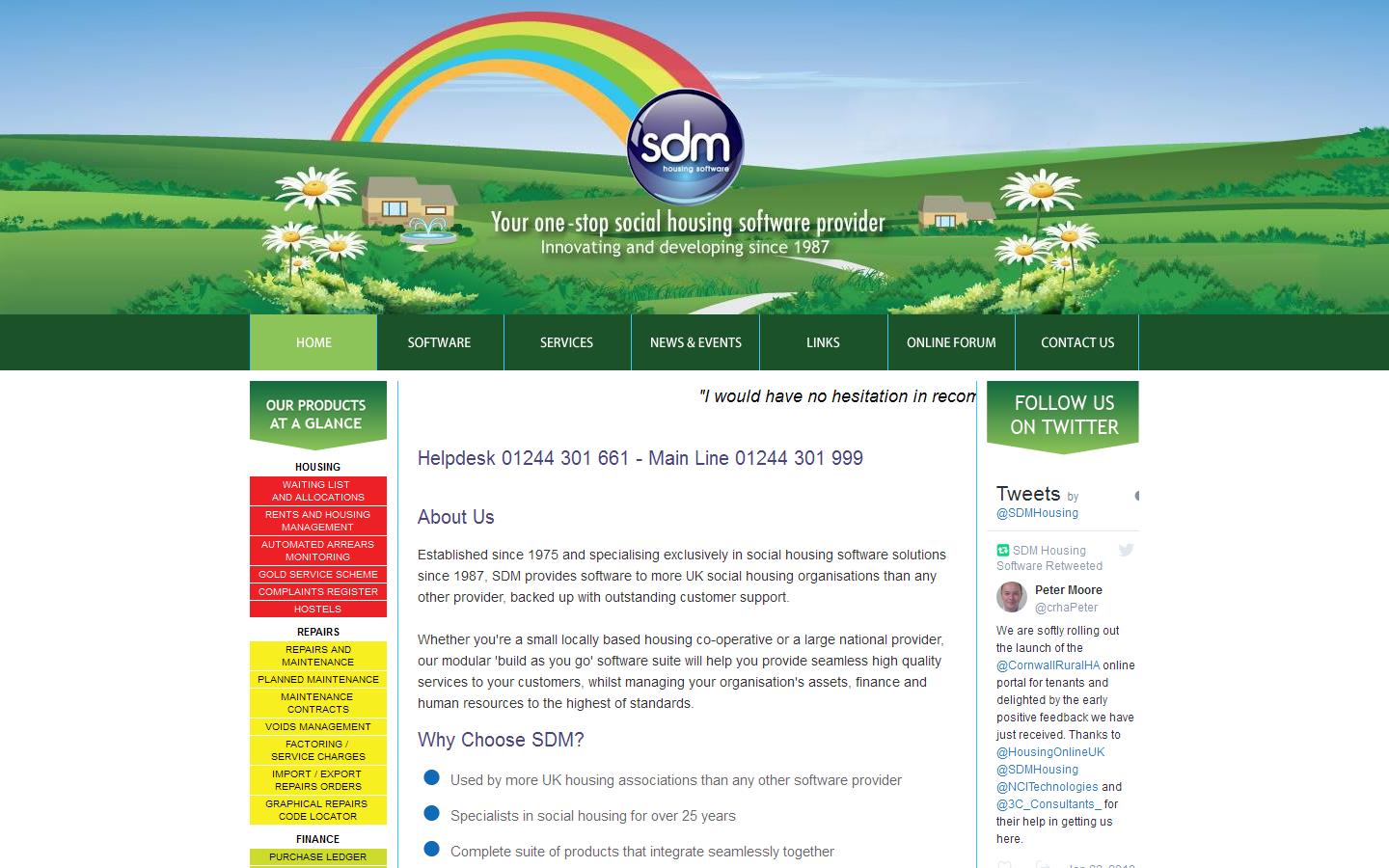 S D M Housing Software Website