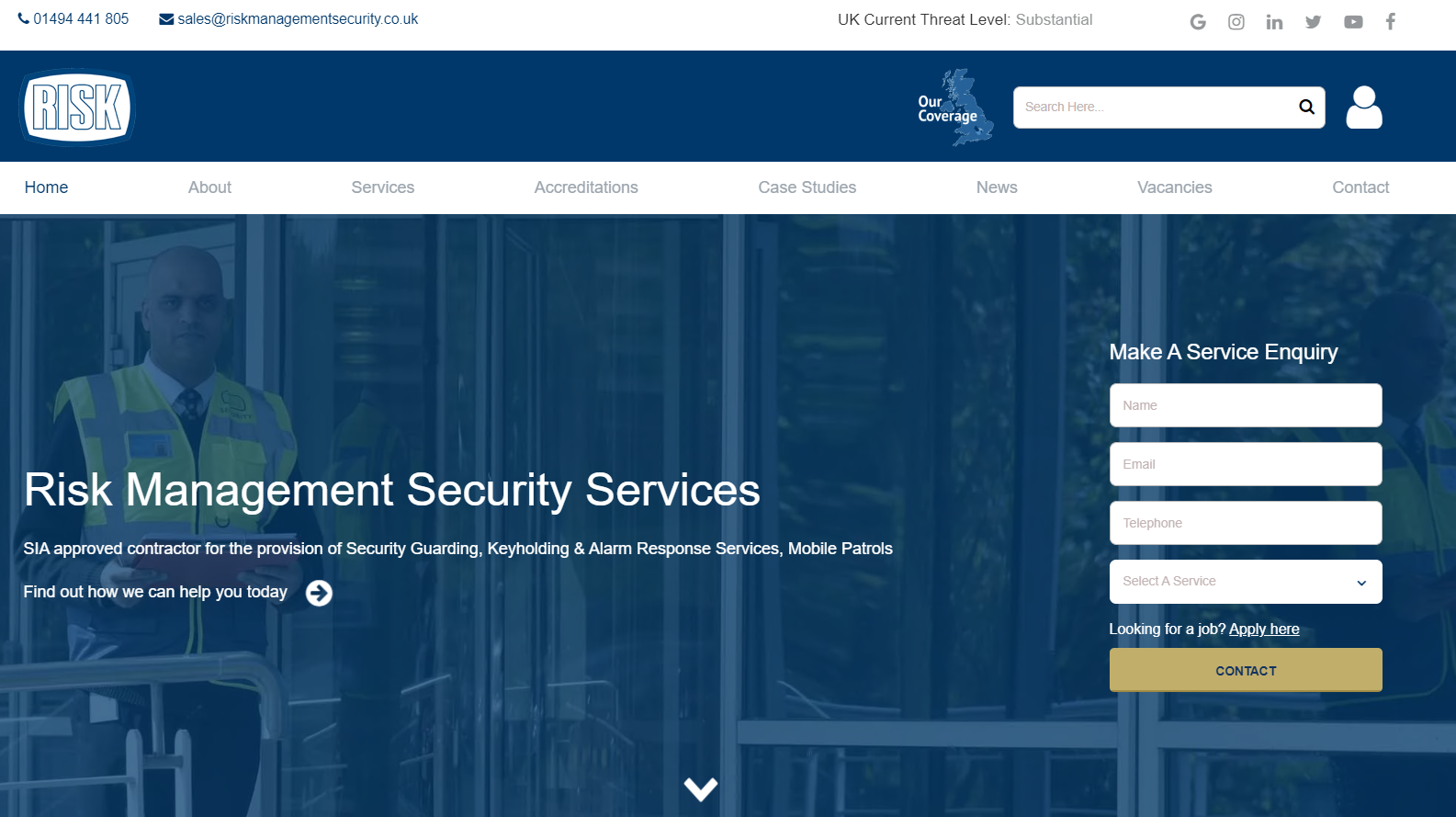 Risk Management Security Services Ltd Website