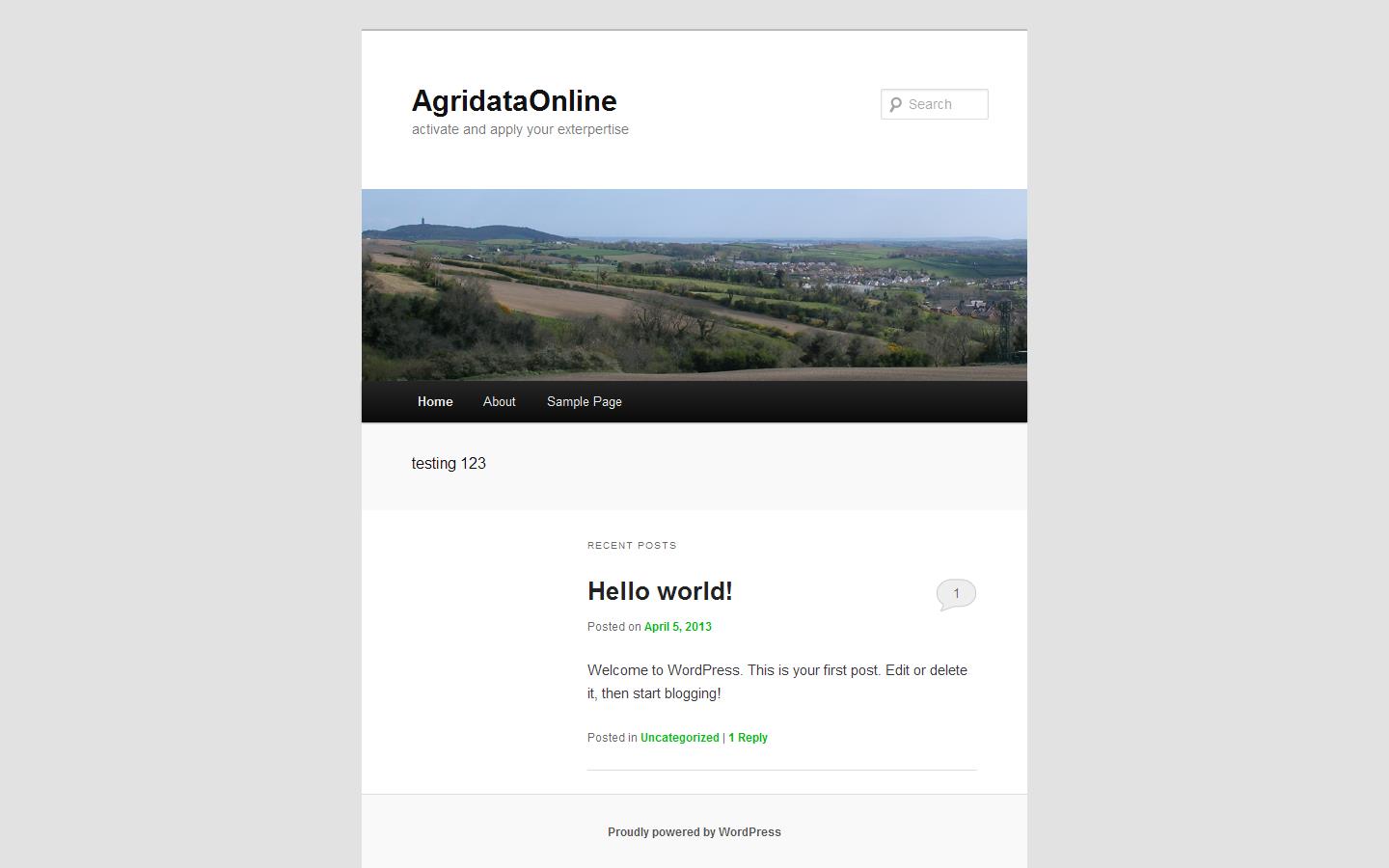 Agridata Online Website