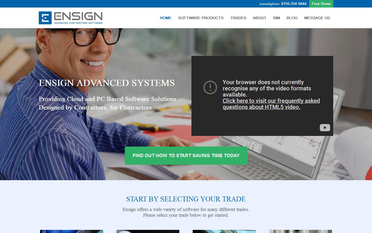 Ensign Advanced Systems Ltd Website