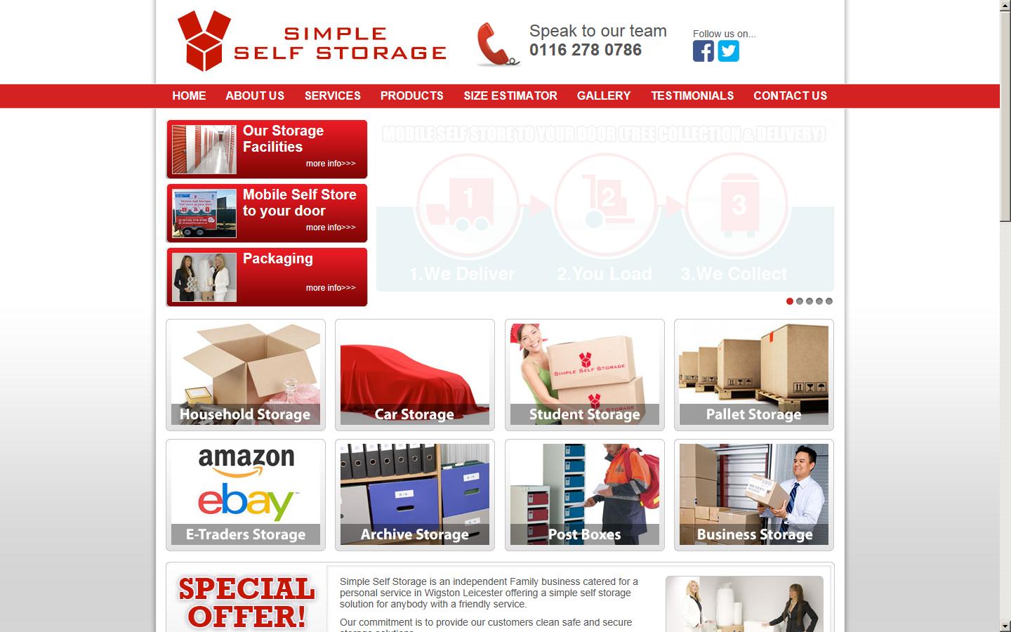 Simple Self Storage Ltd Website