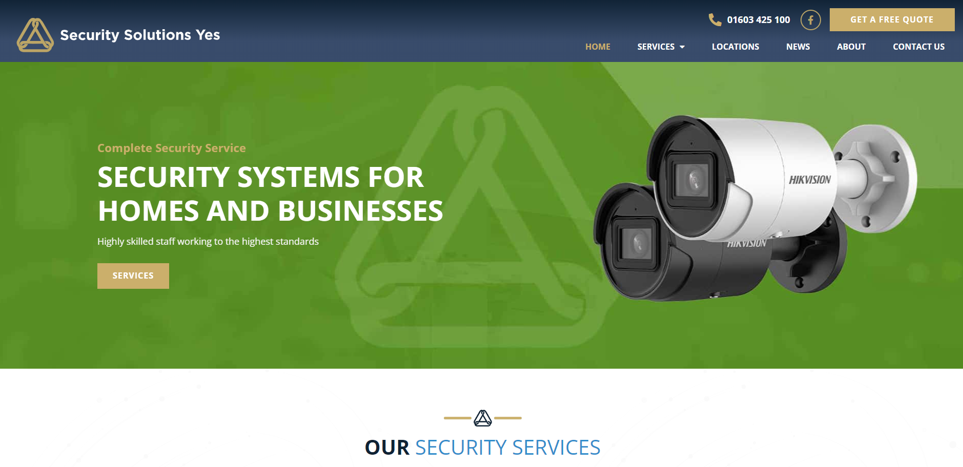 Security Solutions Yes Ltd Website