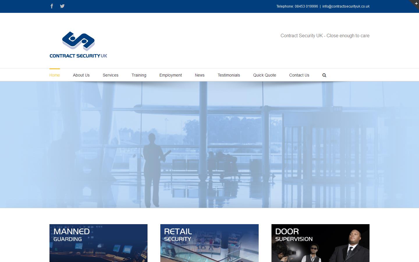 Contract Security UK Ltd Website