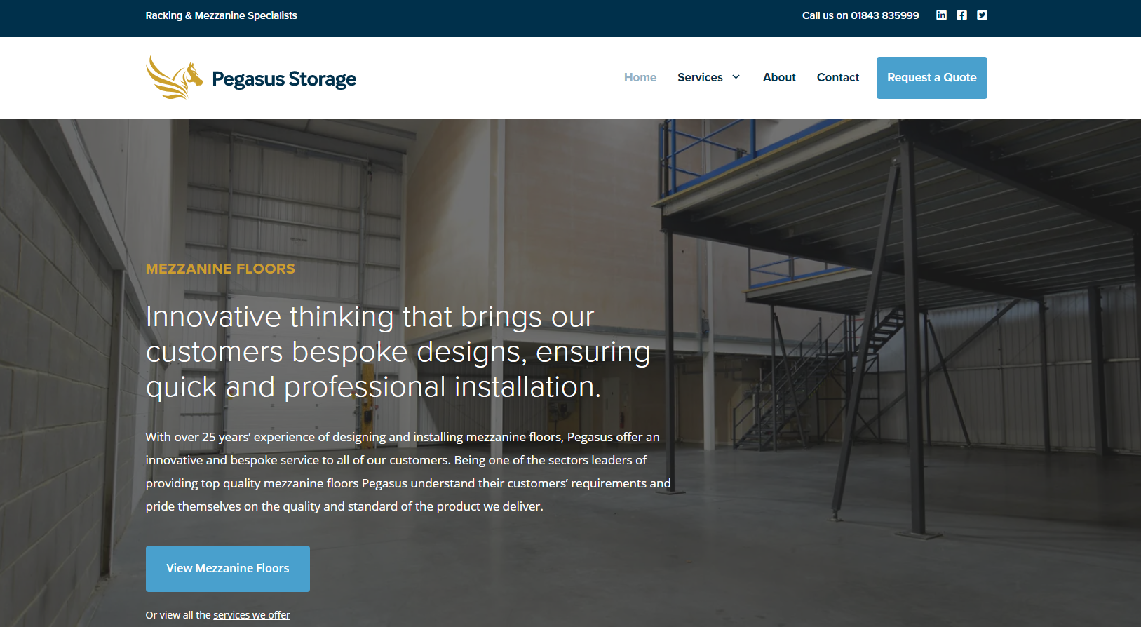 Pegasus Storage Solutions Ltd Website