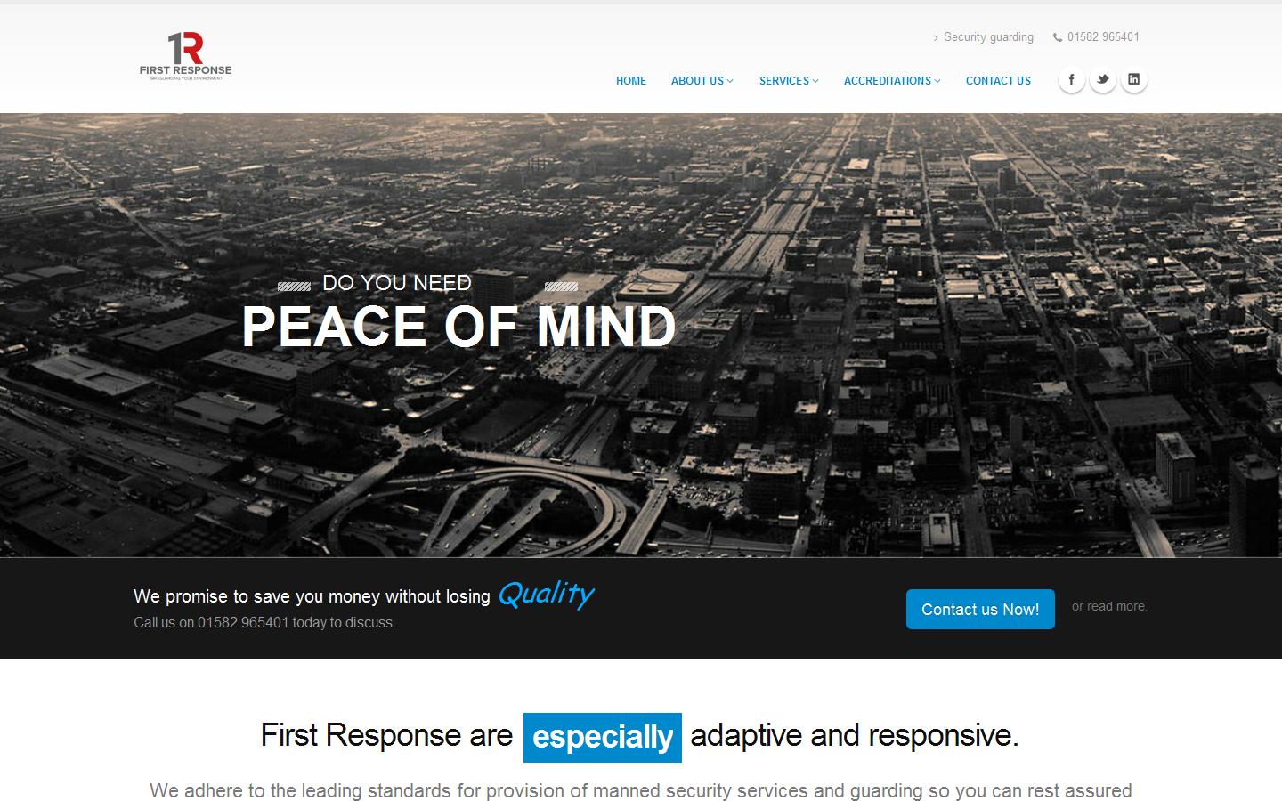 First Response Security Team LTD Website