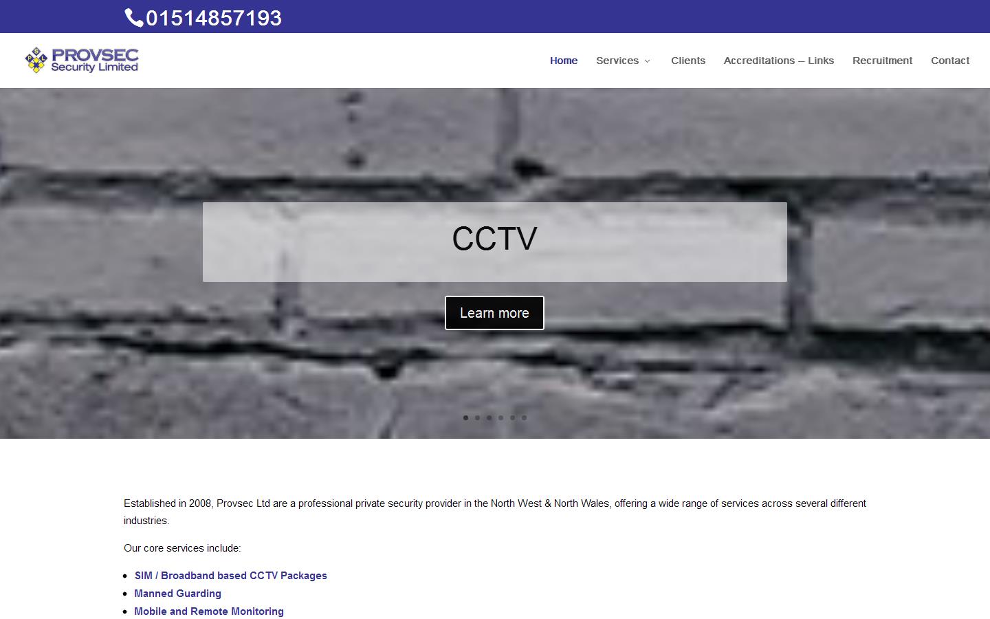 Provsec Security Ltd Website