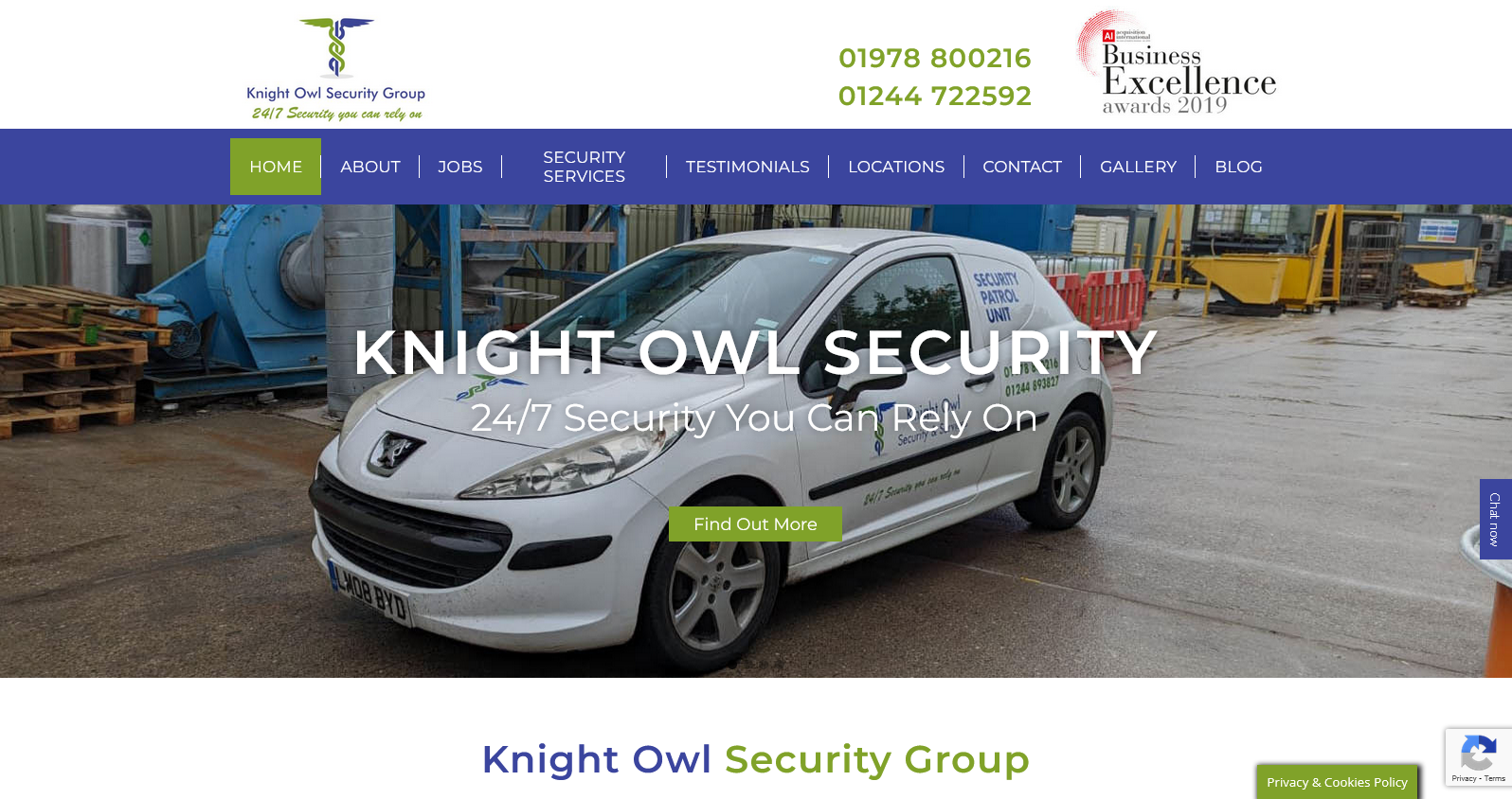 Knight Owl Security Group Website