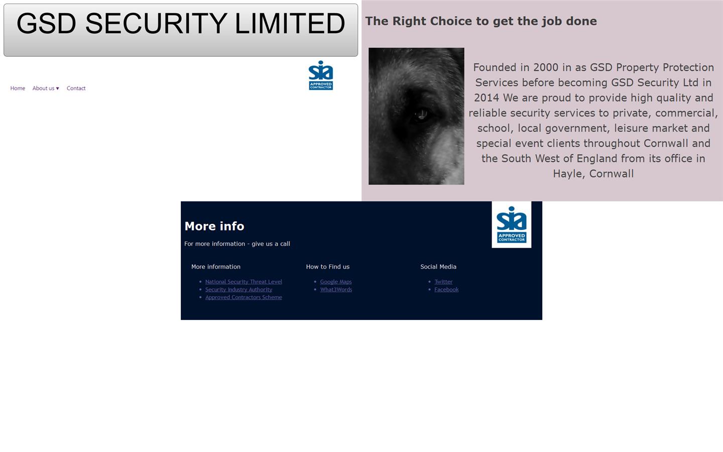 G S D Security UK Ltd Website