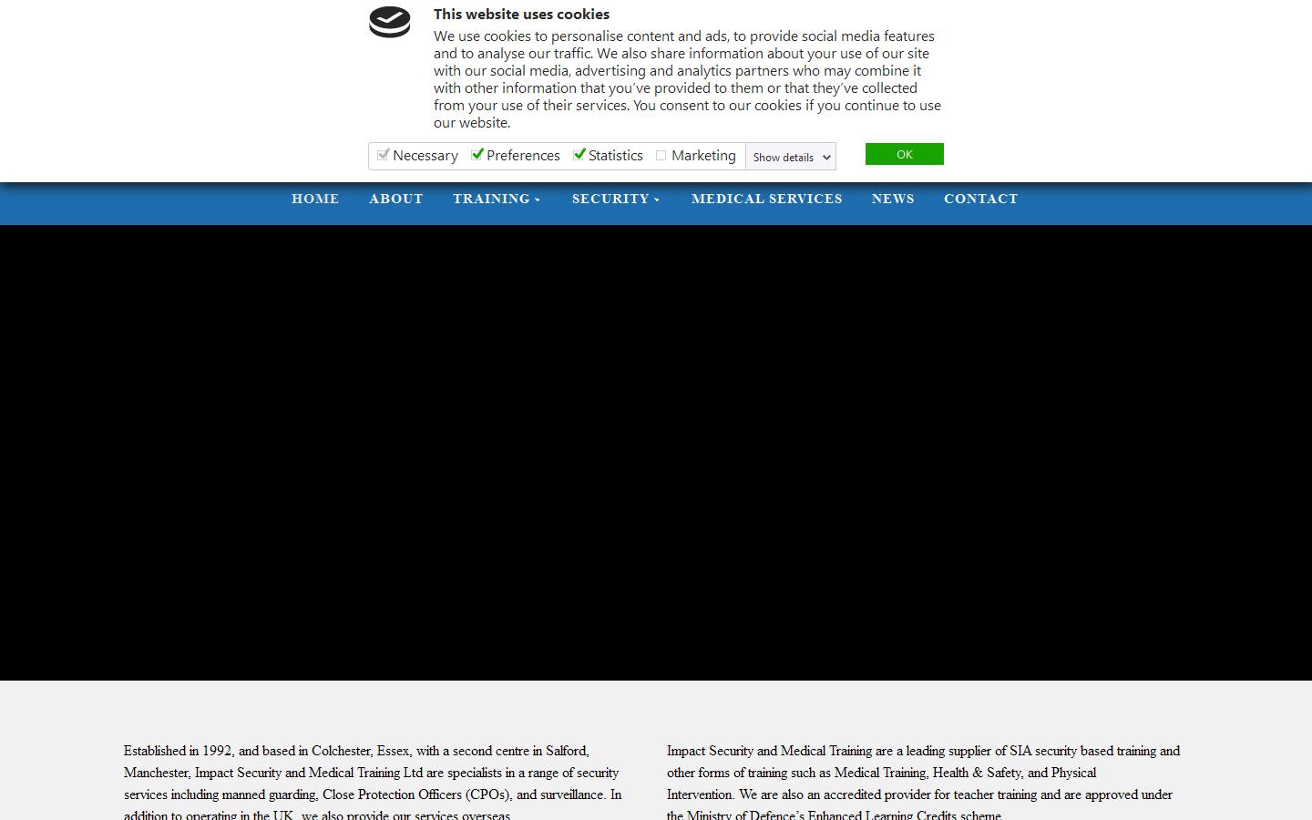 Impact Security & Medical Services Ltd Website