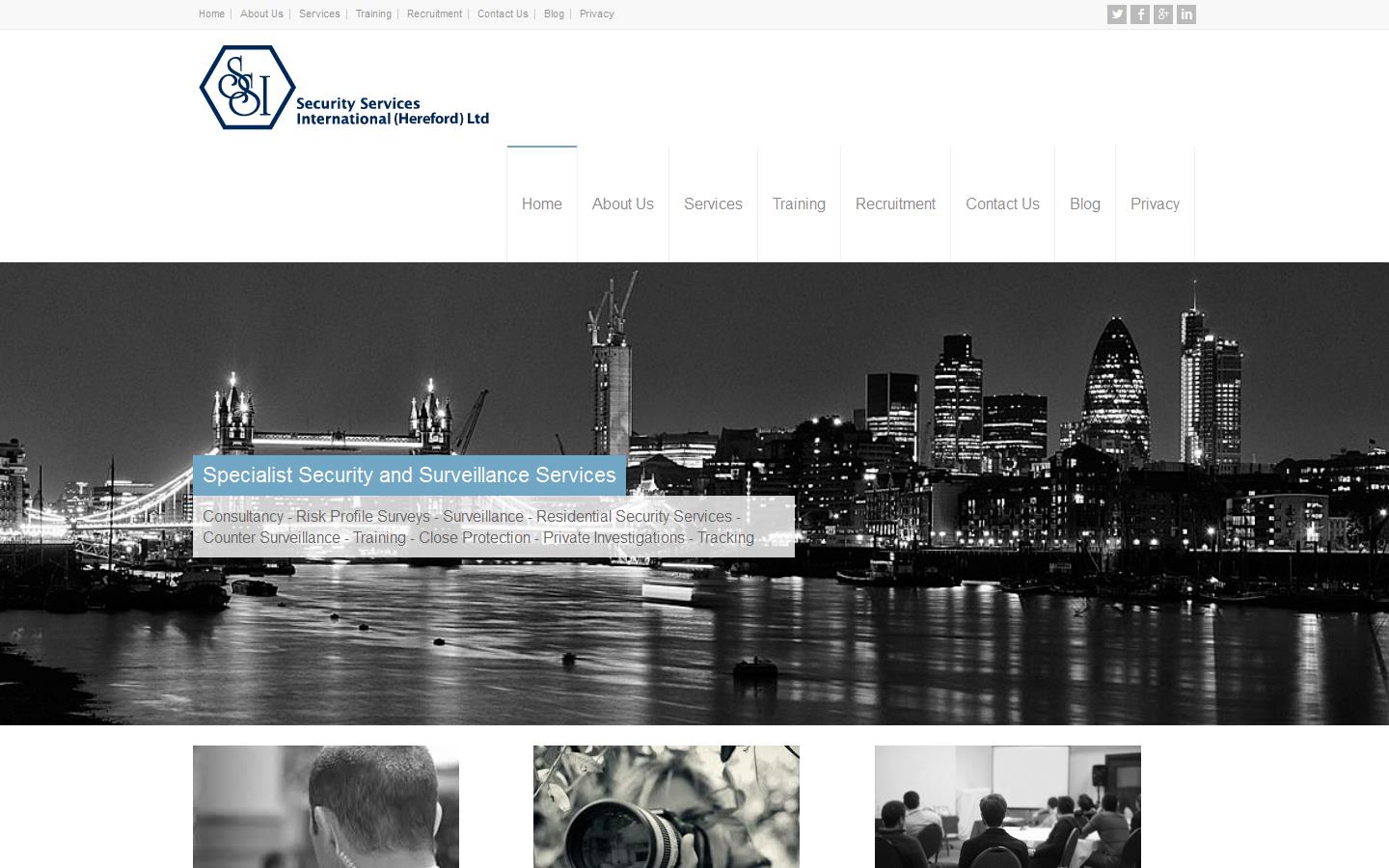 Security Services International Ltd Website