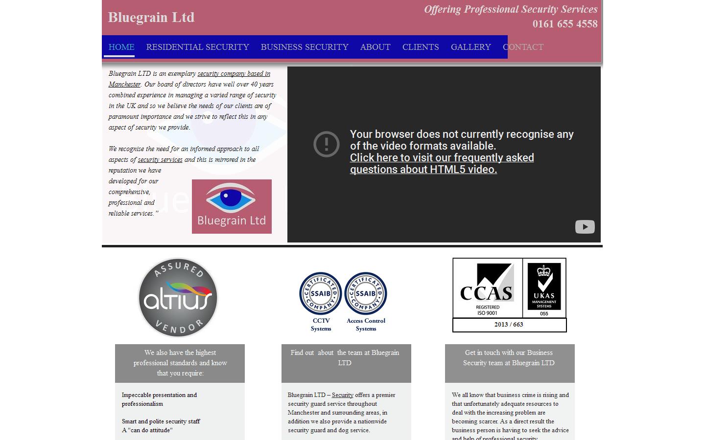 Bluegrain Ltd Website