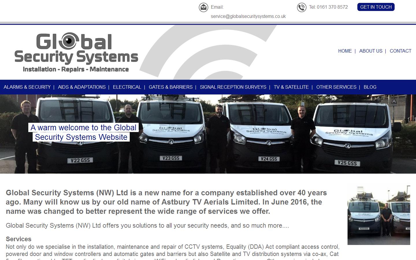 Global Security Systems NW Ltd Website