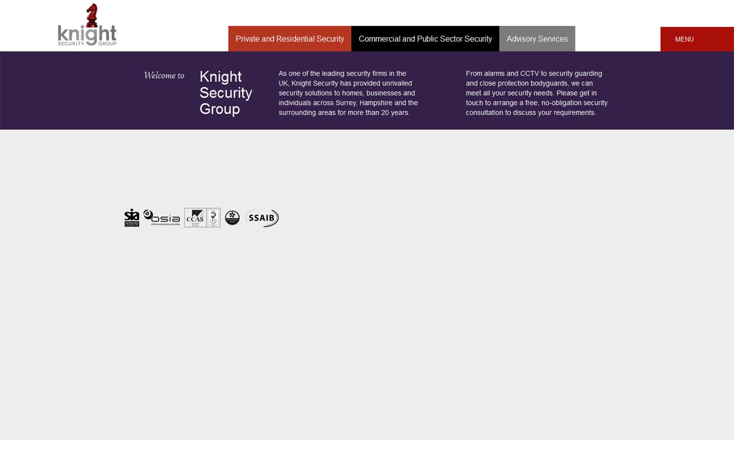 Knight Security Group Website