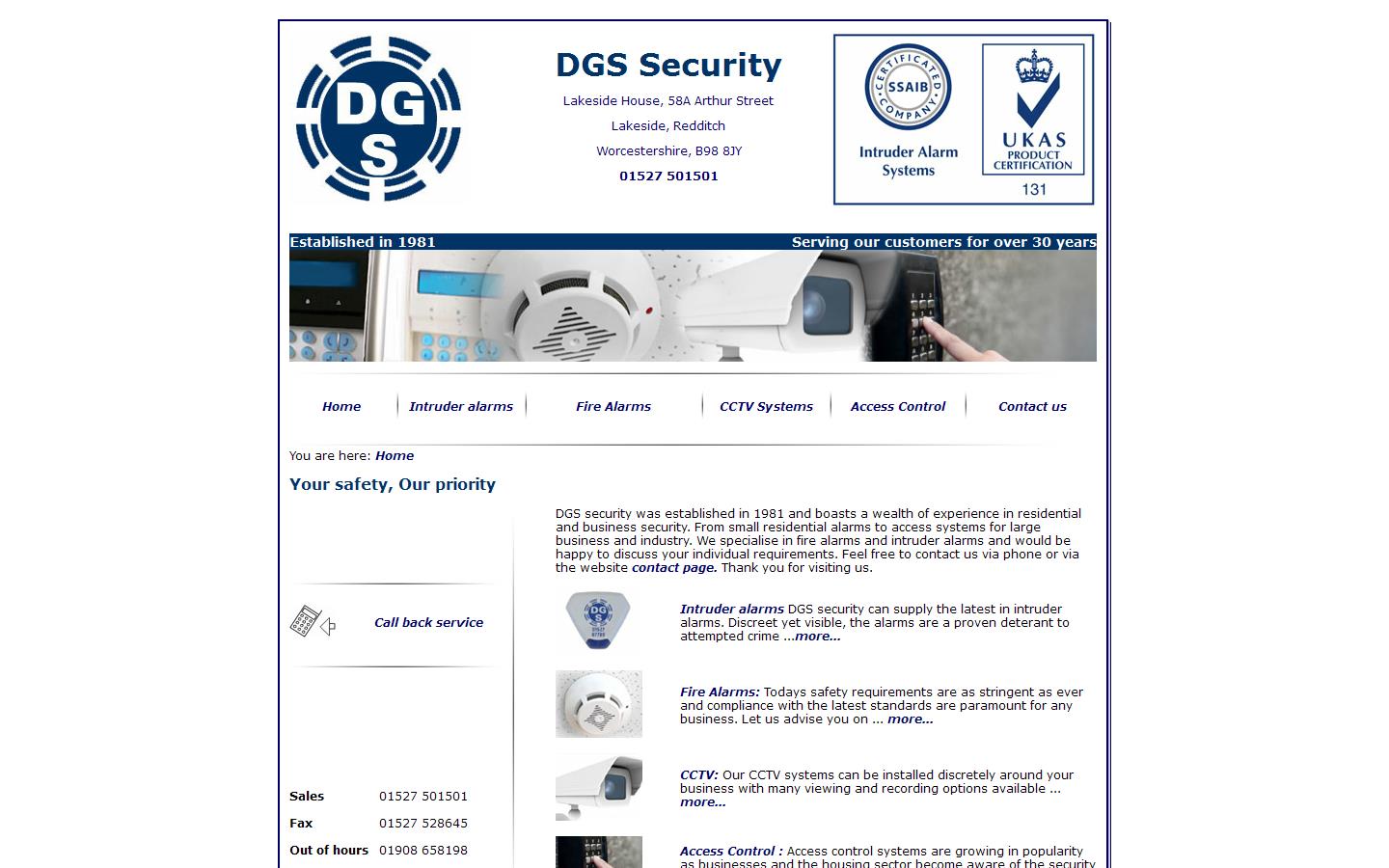 DGS Security Website