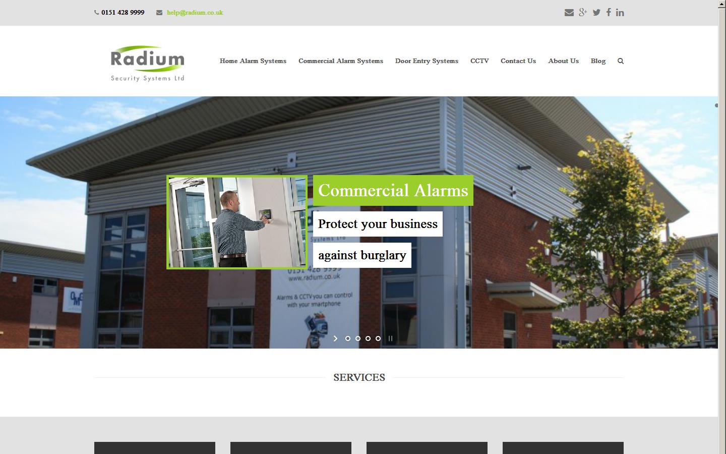 Radium Security Systems Ltd Website