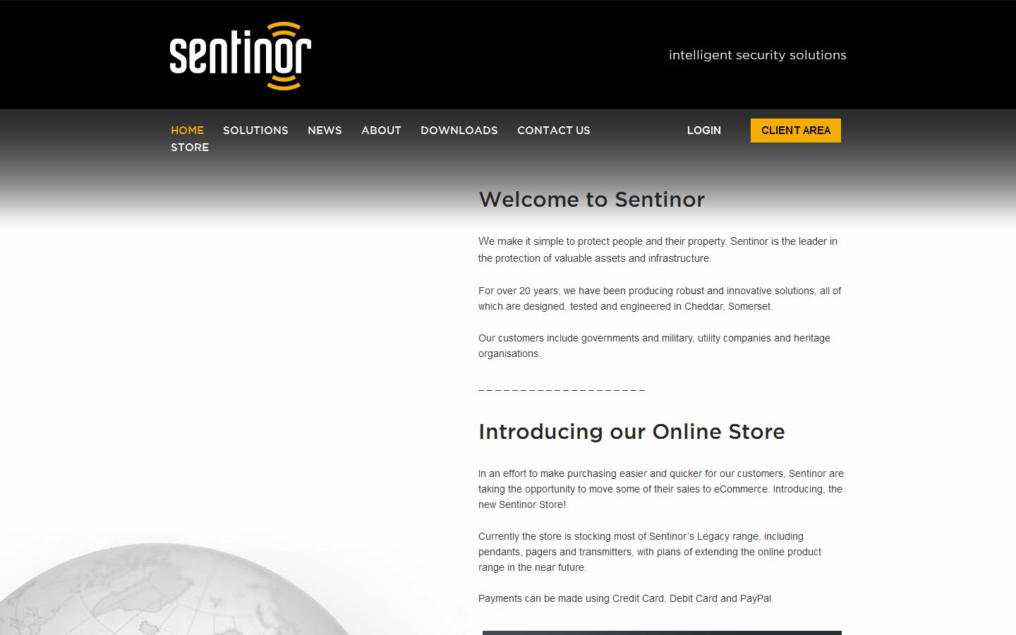 Sentinor Website