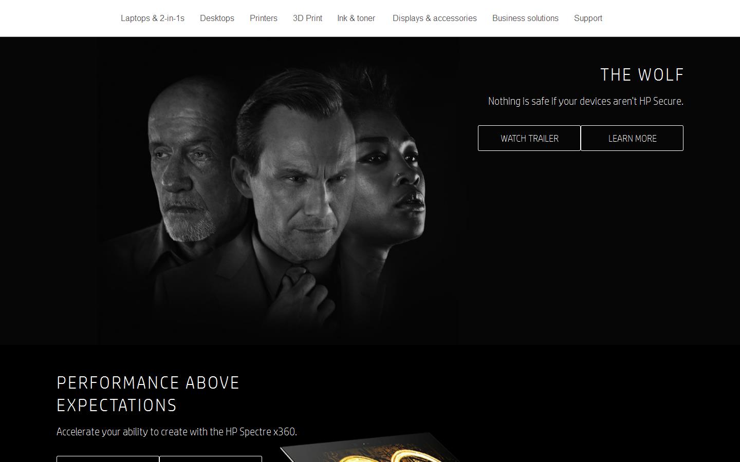 Hewlett Packard Website