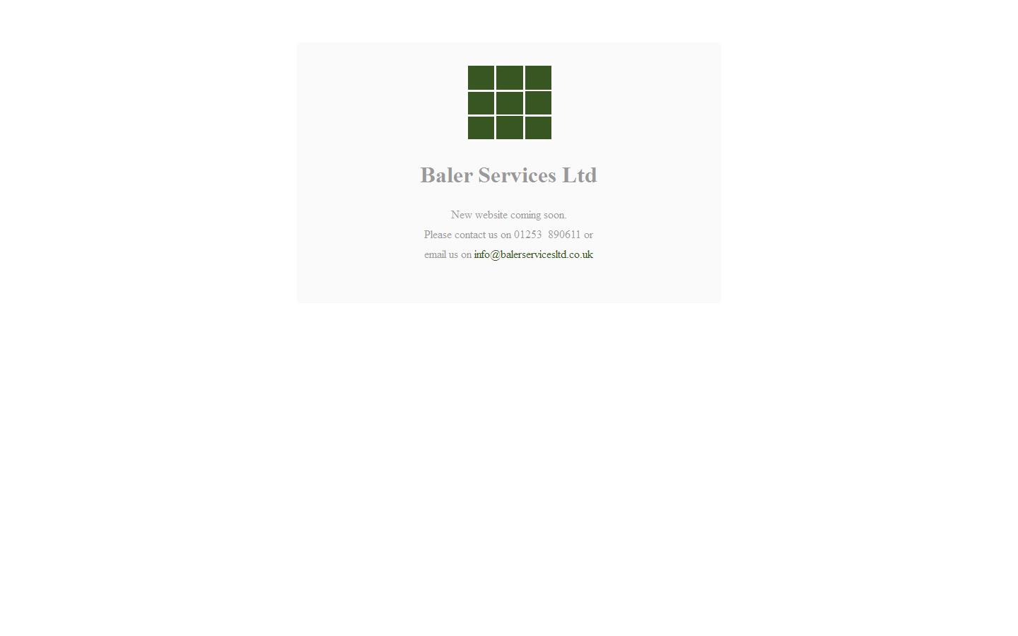 Baler Services Website