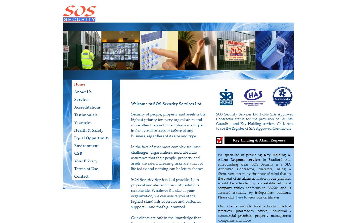 S O S Security Website