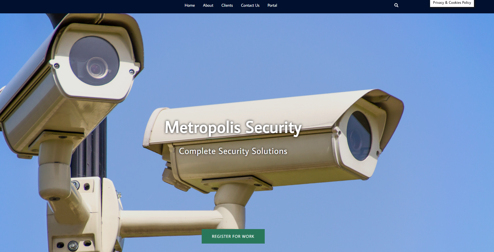 Metropolis Security Ltd Website