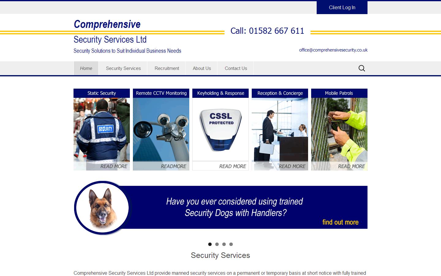 Comprehensive Security Services Ltd Website