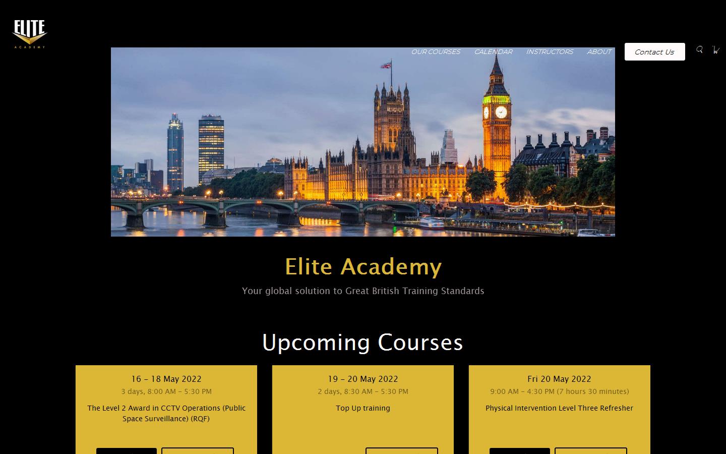 Elite Academy of Security Training Ltd Website