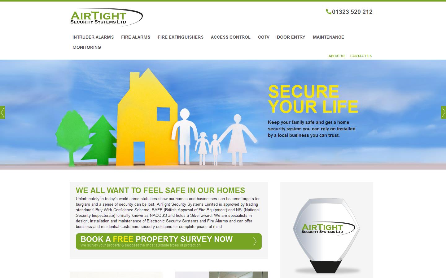 Airtight Security Systems Ltd Website