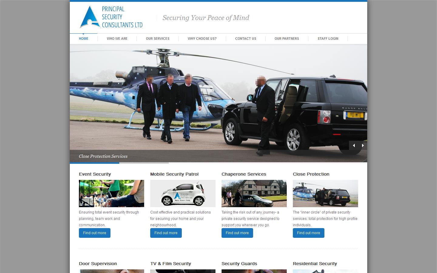 Principal Security Consultants Ltd Website