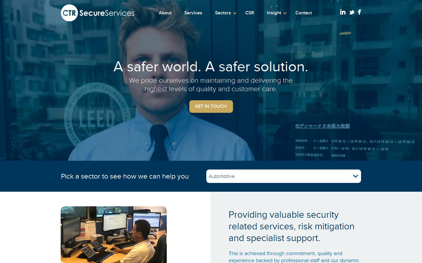 CTR Secure Services Website