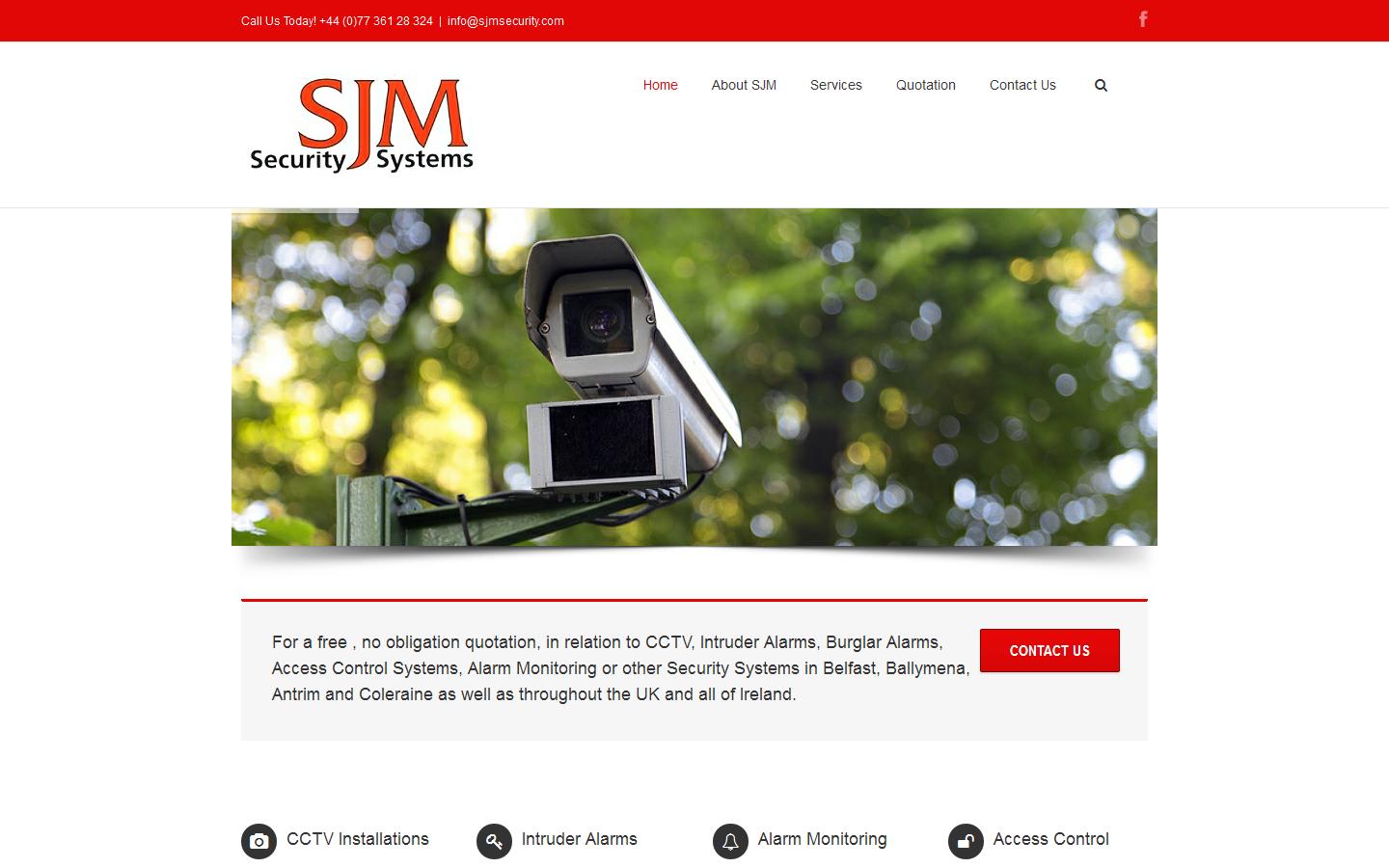 SJM Security Systems Website