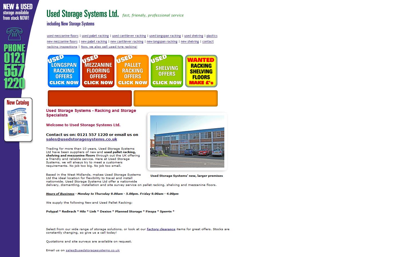 Used Storage Systems Ltd Website