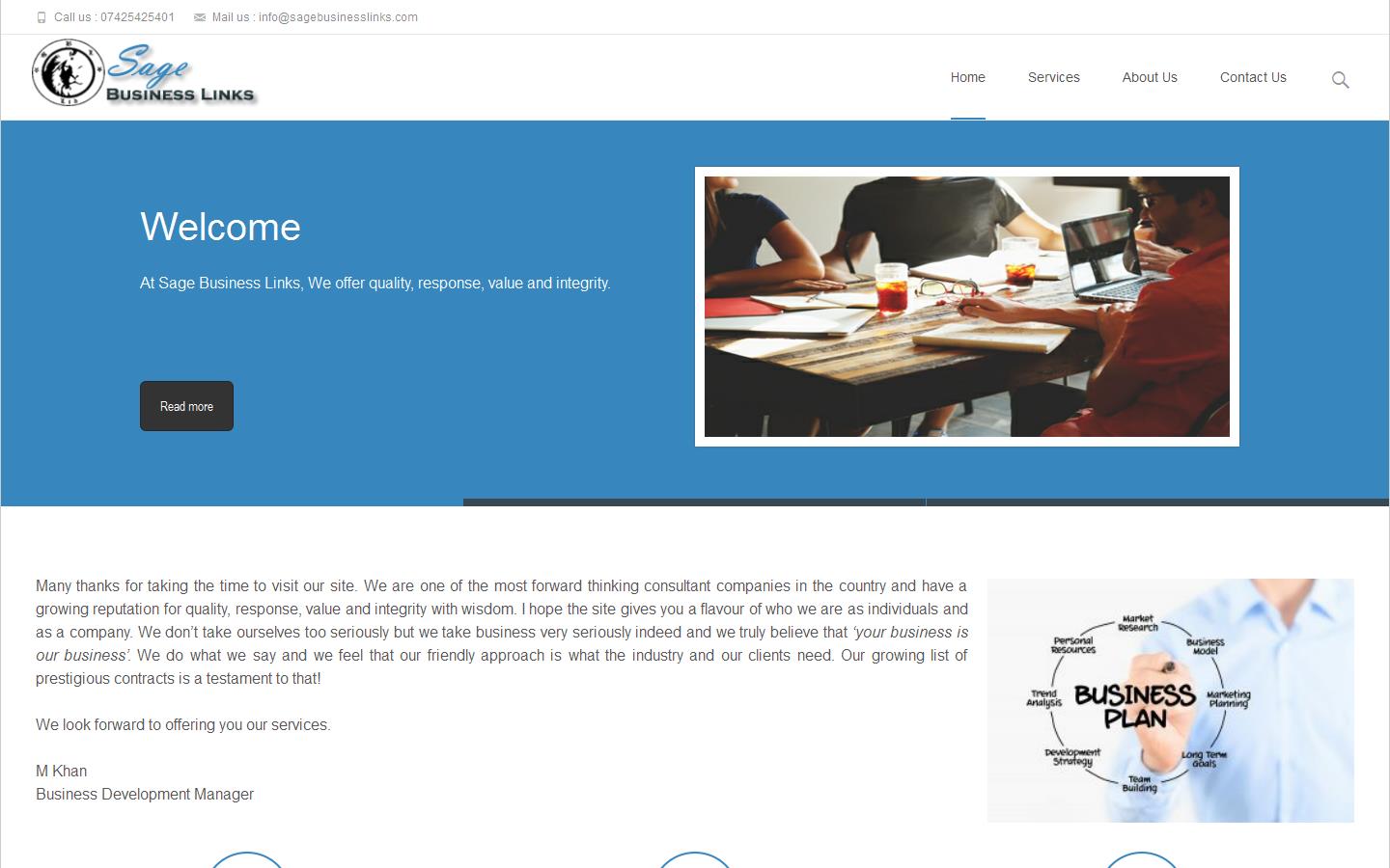 Sage Business Links Website