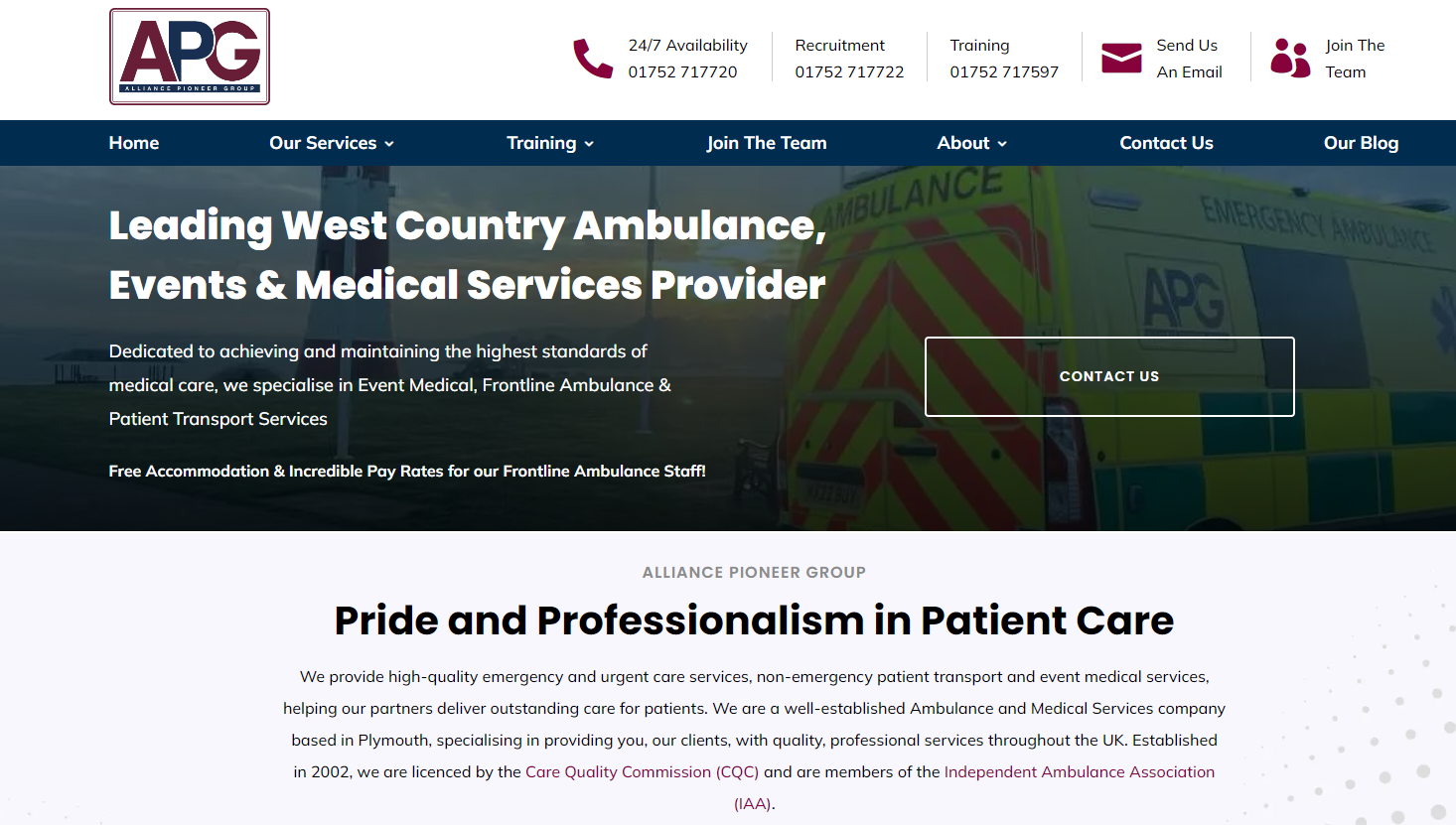 Alliance Pioneer Group Website