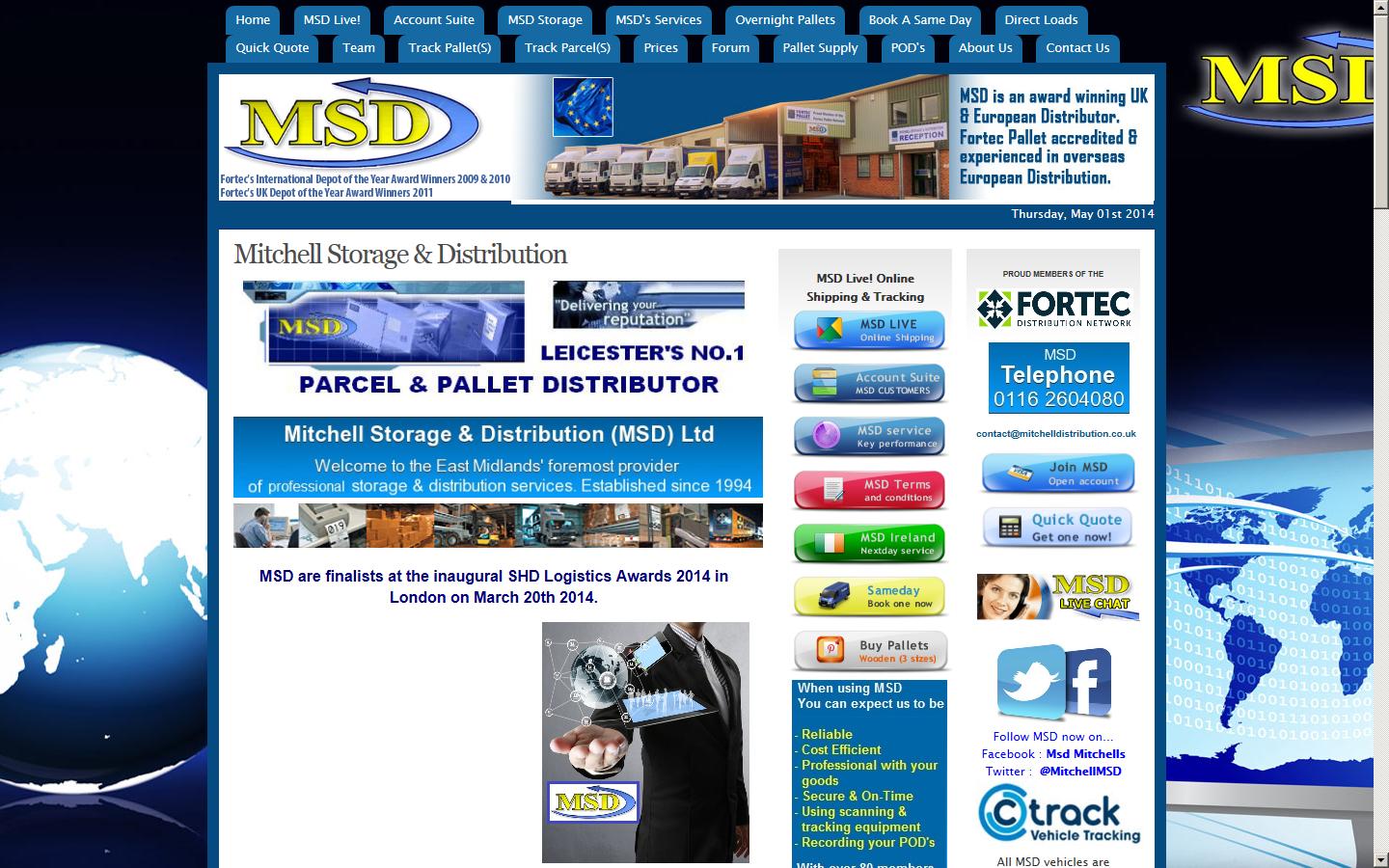 Mitchell Storage Distribution Ltd Website