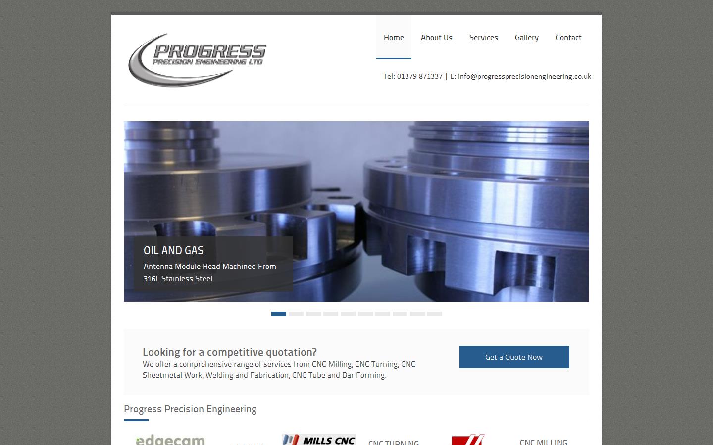 Progress Precision Engineering Ltd Website