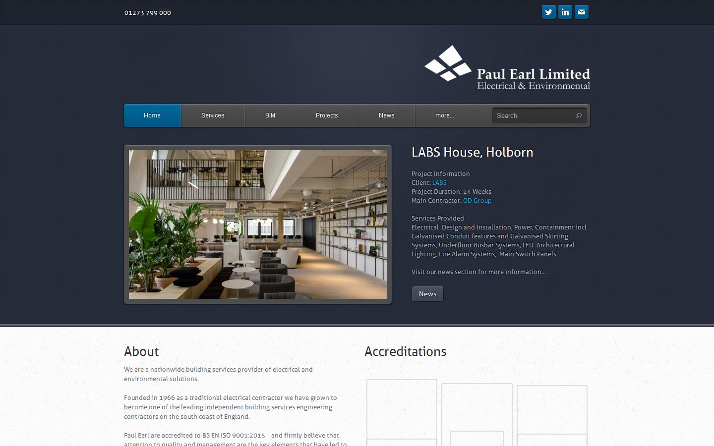 Paul Earl Ltd Website