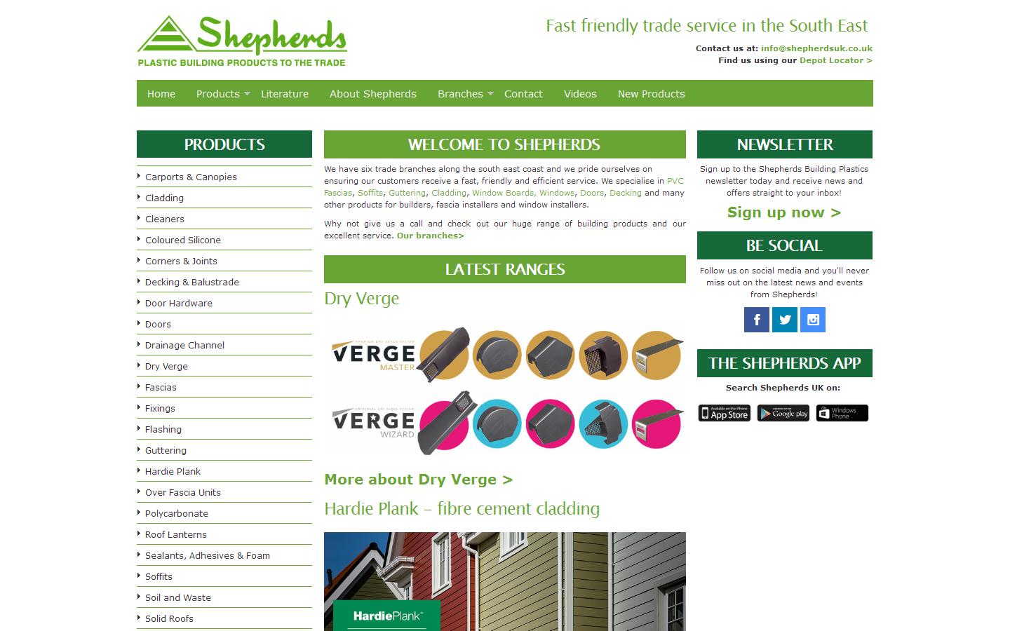 Shepherds UK Ltd Website
