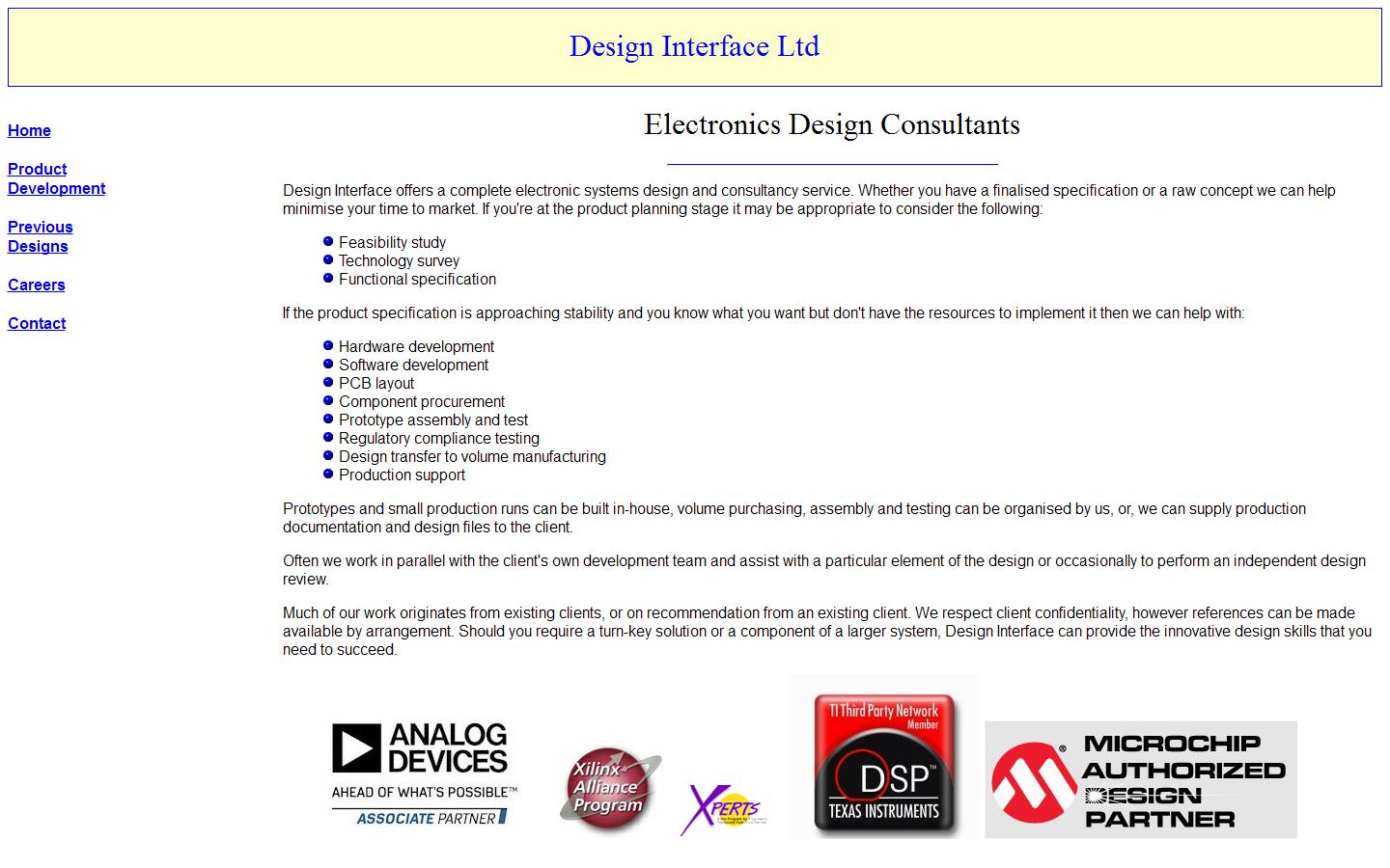 Design Interface Ltd Website