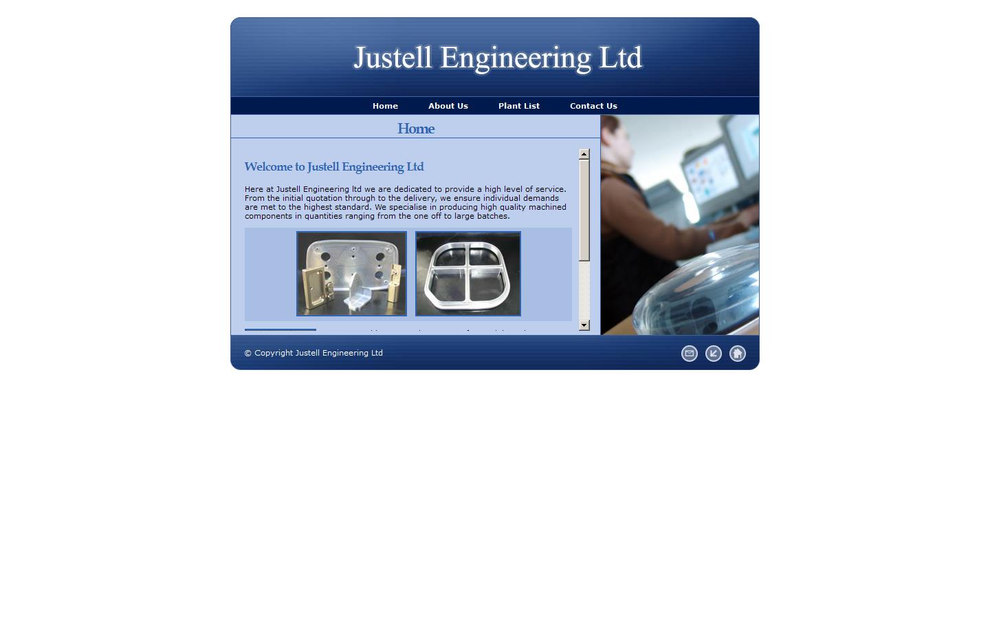 Justell Engineering Ltd Website