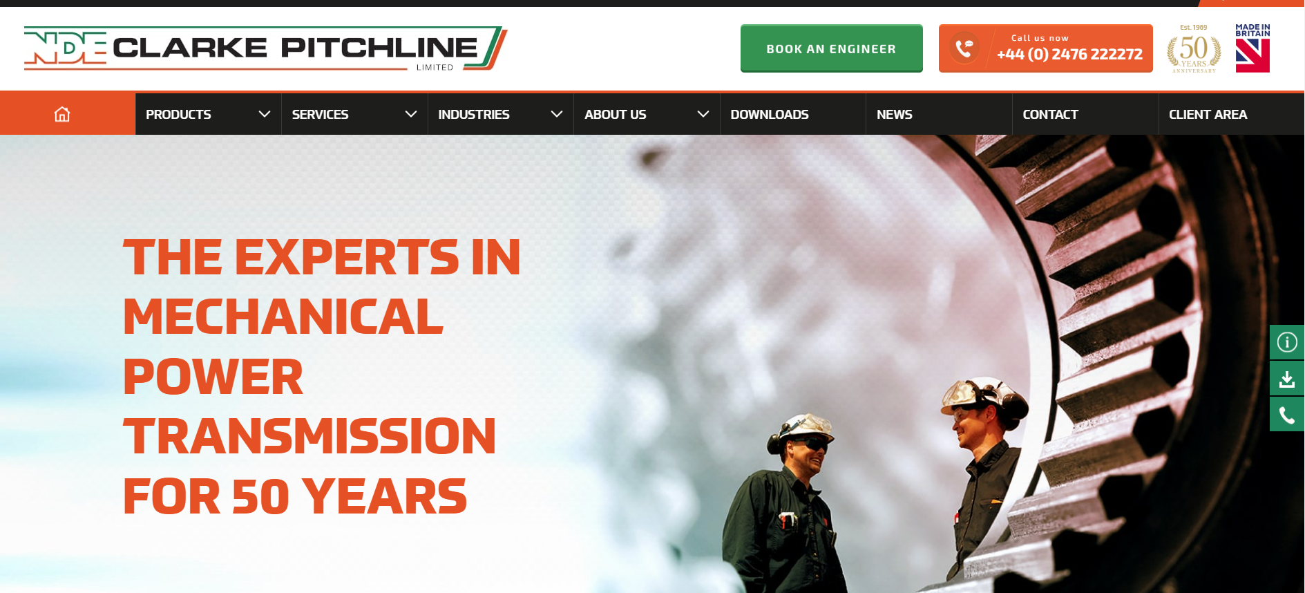 N D E Clarke Pitchline Ltd Website