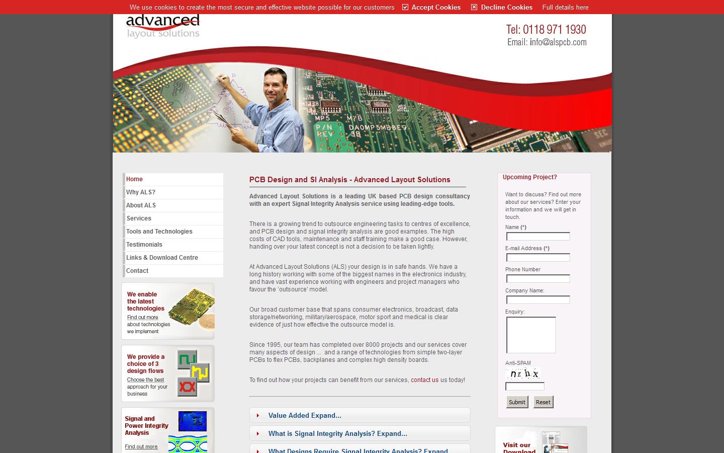 Advanced Layout Solutions Website