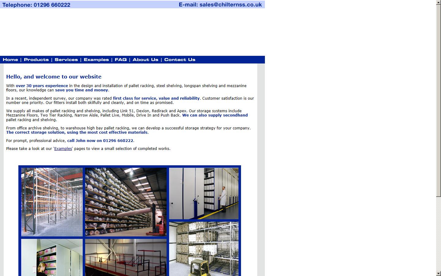 Chiltern Storage Systems Ltd Website