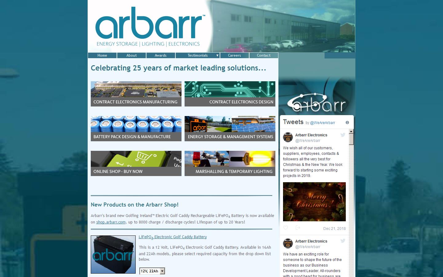 Arbarr Electronics Website