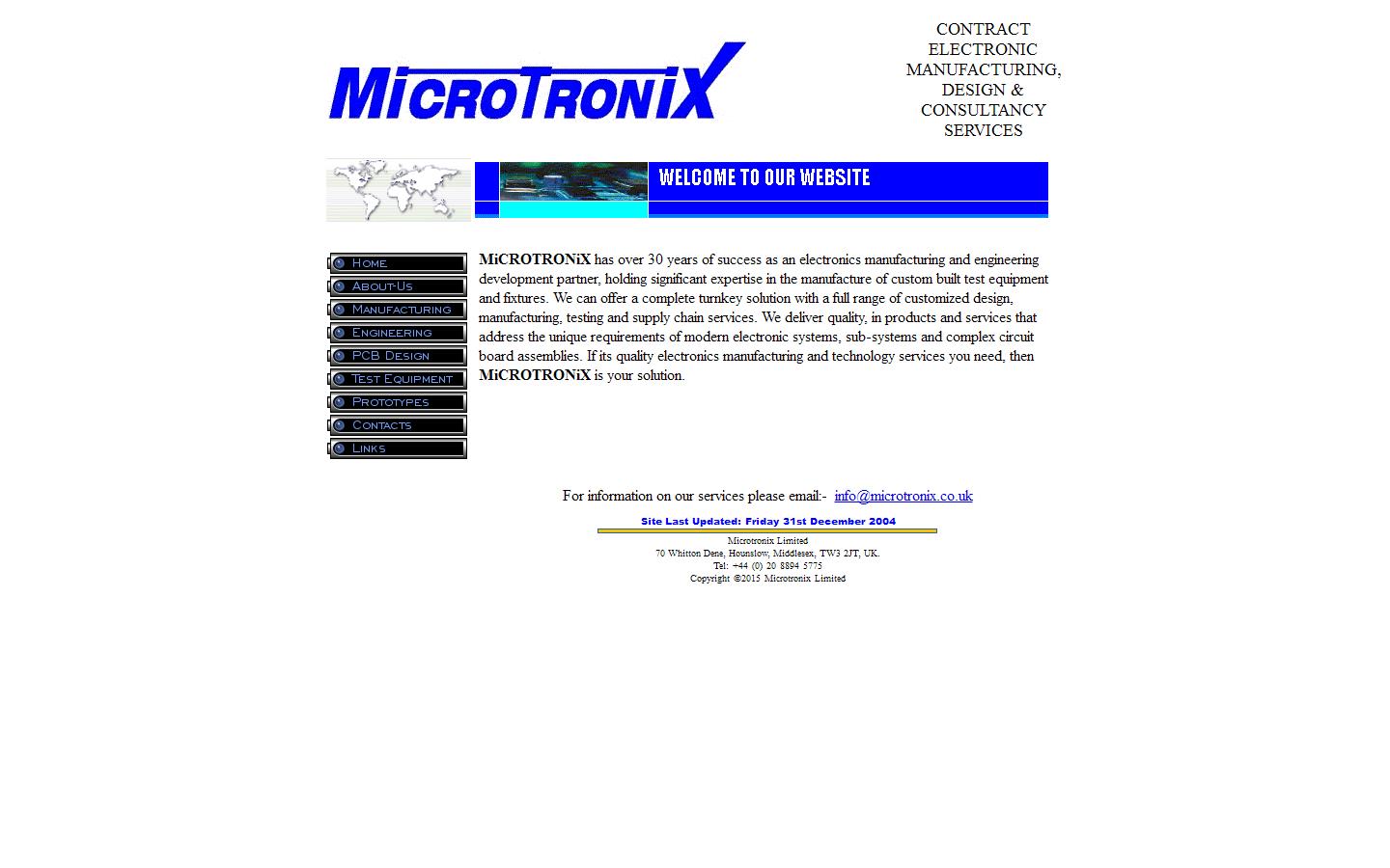Microtronix Ltd Website