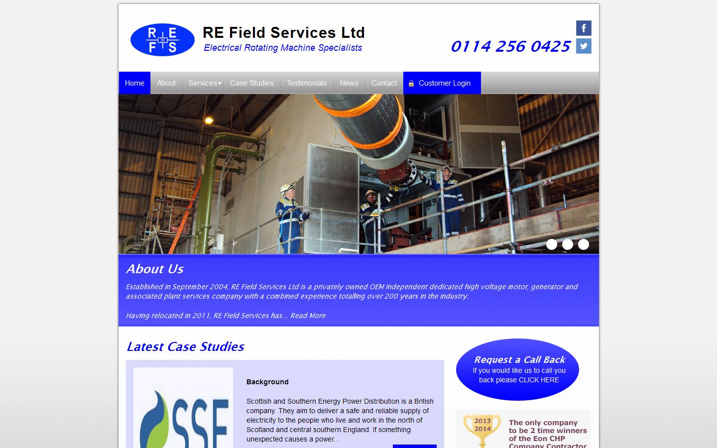 R E Field Services Ltd Website