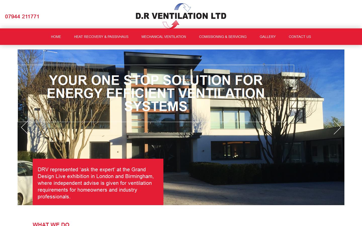 D R Ventilation Ltd Website