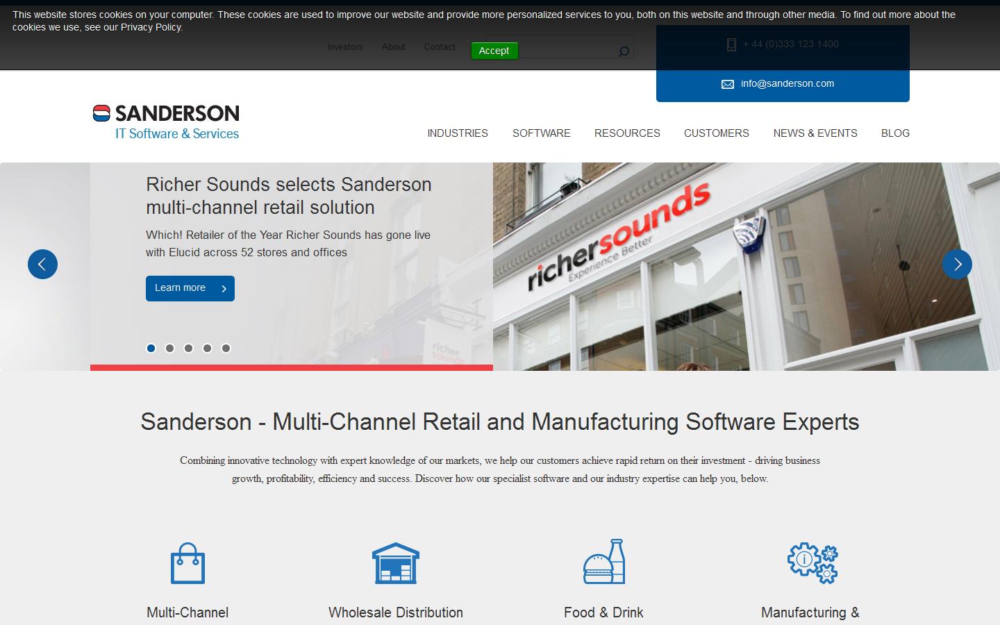 Sanderson Website