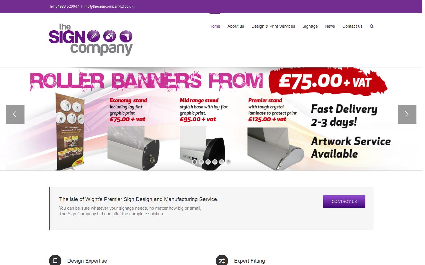 The Sign Company Ltd Website
