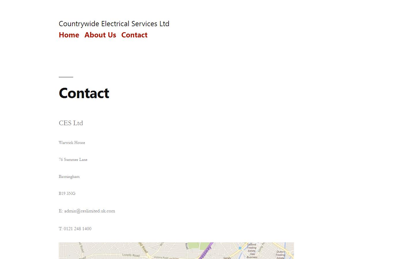Countrywide Electrical Services Ltd Website