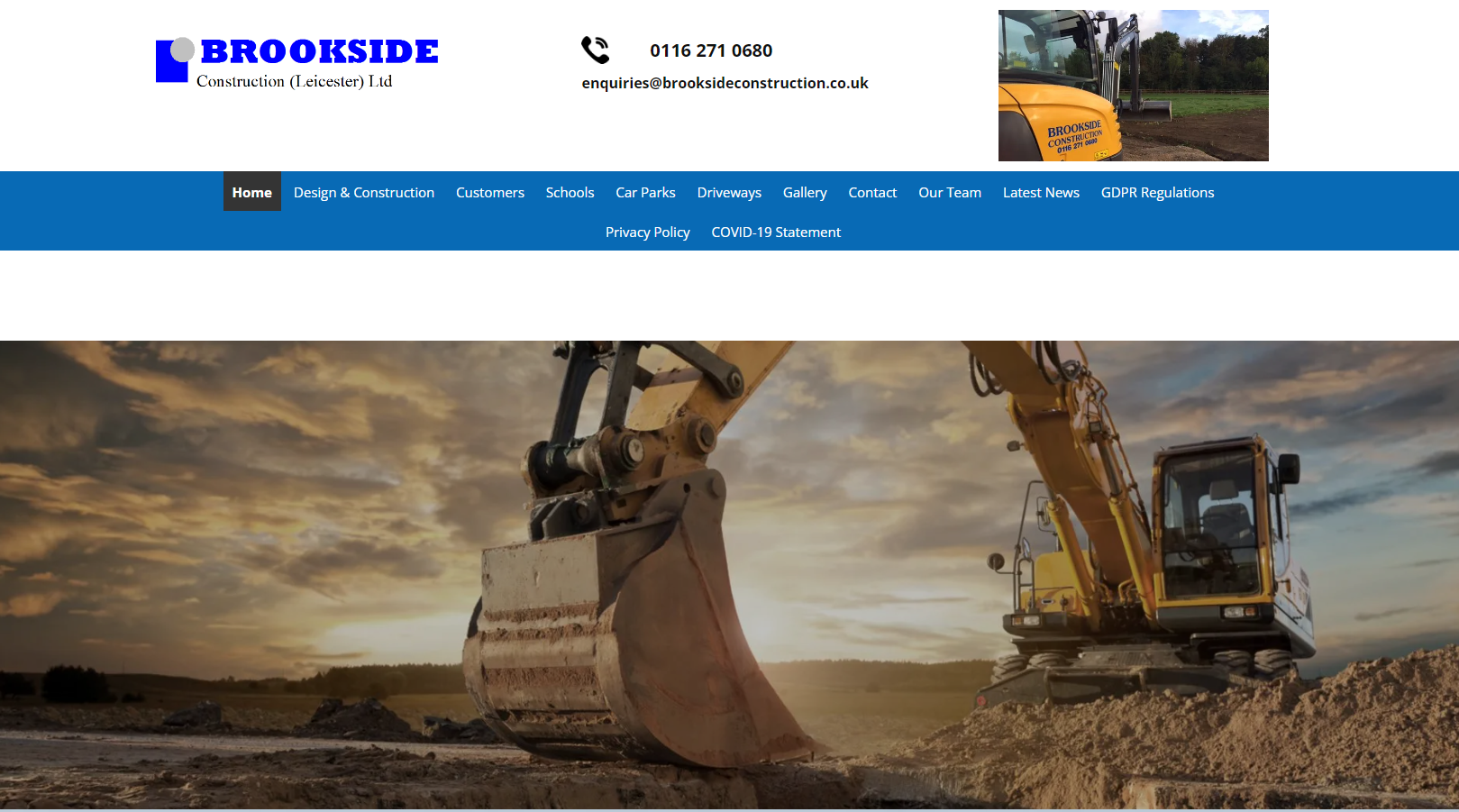 Brookside Construction Leicester Ltd Website